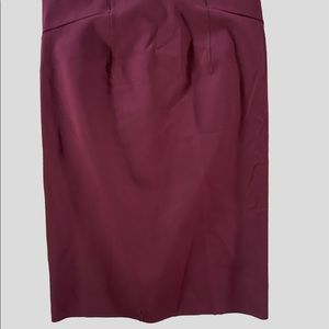 ANN TAYLOR burgundy stretch PENCIL- size 2